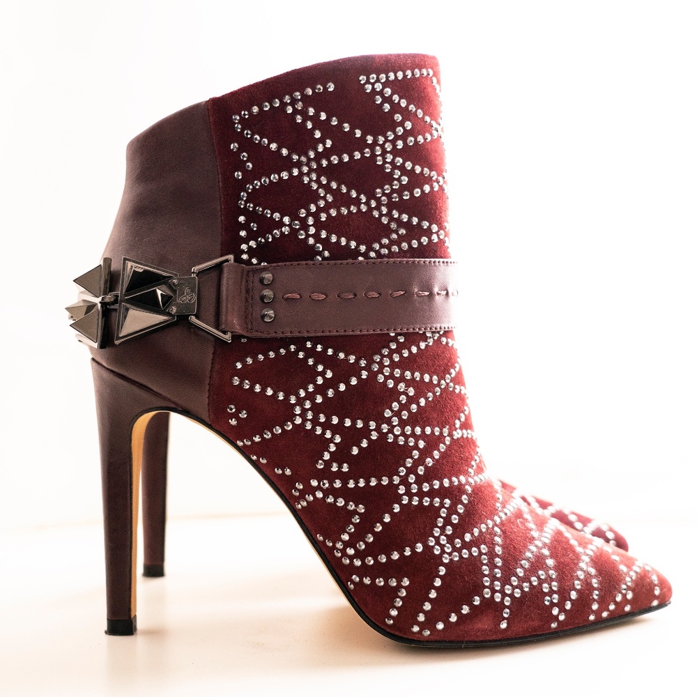 Sam Edelman Mila Studded Leather Ankle Booties